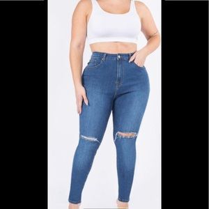 Super stretch Plus Size Skinny Jeans